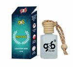 GSB Agarwood Hanging Car Air Freshener | Long Lasting Car Perfume In Glass Bottle With Wooden Diffuser Lid | 10 Ml