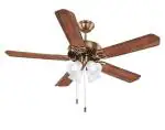 Orient Electric SUBARIS Underlight 1300 mm Aluminium 5 Blade Premium Ceiling Fan ( Wooden Finish Antique copper, Pack of 1)