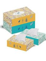 Scott Flat Facial Tissue Flat Box,2 Ply, 100 Pulls, Pack Of 4 (Total 400 Sheets) (60063)