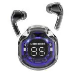 FONE CRAFT UltraPods Pro TWS Earbud, Bluetooth Earbuds with Display, Transparent Design, 30 Hr Playtime with Fast Charging, Bluetooth 13mm HD Bass Drivers, Built-in Mic, Running, Outdoor,Music