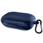 Capo Soft & Flexible Silicone Shockproof, Scratchproof Earbuds Cover Case Compatible for Skull Candy Push Active (Blue)