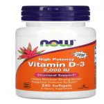 NOW Foods, Vitamin D-3 , 50 mcg (2,000 IU), 240 Softgels