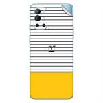GADGETSWRAP Printed Vinyl Skin Sticker for Oneplus Nord 2 - stripes-and-block