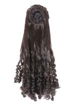 Navmav 20-21 Inch Black Wavy, Curly, Coily, Straight Hair Juda Wig Synthetic, Human Hair Women And Girls