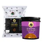 D'aromas Chocolate Multigrain Waffle Mix 1kg with Almond Cocoa Spread 1kg|Eggless|Baking Mix Combo