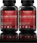 Naturewell Nitric Oxide L-Arginine Supplement 1000, 60 Capsules Each (Pack Of 2)