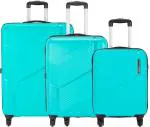 Safari Hard Body Set Of 3 Luggage - Carter - Cyan