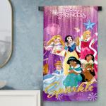 Sassoon Disney Princess- Sparkle Cotton Bath Towel For Kids in 400 GSM (60cmX120cm)