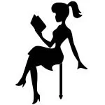 Ubuntu - Sitting Girl Cake Topper - Material MDF Wood - 6in Height - Matte Black - SS3 - Pack of 1