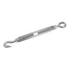 Saifpro Stainless Steel Turnbuckle Hook And Eye Wire Rope Tensioner - M12 (Pack Of 10)