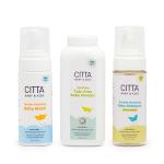 Citta Foaming Baby Wash , Baby Shampoo & Baby Powder Pack of 3 - 150 ml, 150 ml & 200 gm