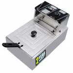 iBELL DF610PPLUS 6 Litre Stainless Steel Electric Deep Fryer with Variable Temperature Control, Silver