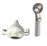 Urban buy Aluminium Gujiya Mould With Stainless Steel Neelu Ice Cream Scoop and Multicolour, Pack of 2