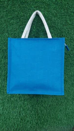 BLUEJAY Jute Lunch Bag |Tiffin Bag |Tote Bag|Jute Carry Bag| Handbag for Men & Women