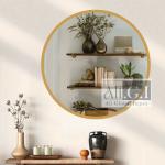Ali Global Impex - Gold Round Wall Mirror 24