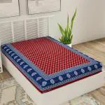 UniqChoice MaroonColor 100% Cotton Single Bedsheet Without Pillow Cover150 x 220cm(Single_Tinkambuti_Maroon)