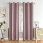 CHINKARA LIFESTYLE Blackout Door Opaque Curtains 7 Feet Long Pack Of 1 Single Pcs Solid 75% Room Darkening Decorative For Living Room, Bedroom, Office 1-Piece, Lavender Curtain