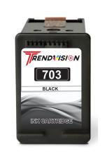 TRENDVISION 703 Black Ink Cartridge for Printers HPP Deskjet Ink Advantage K109a, HPP Deskjet D730, HPP Deskjet Ink Advantage AiO K209a