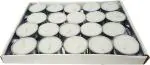AuraDecor Nikki Creations Tea Light Candles - Pack Of 20 Candle (White, Pack of 20)
