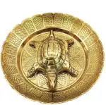 PK Enterprises Gold Brass Turtle Vaastu Fengshui Tortoise For Career