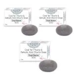 The Aesthetic Sense Coal Sense Medicated Soap- Coal Tar and Salicylic Acid soap (75 gm)(Pack of 3)