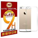 Kite Digital iPhone 5/5S Back Premium Tempered Glass Screen Protector Slim 9H Hardness 2.5D