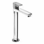 Rocio Tall Pillar Cock for Wash Basin, Chrome Finish , Single Liver, Long 12