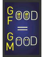 Craft Qila Funny Good Food 300 GSM Poster (Paper, 13 x 19-inch, Multicolour)
