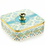 MAGIC PLUS Snacks Serving Bowls with Tray - Airtight Plastic Storage Containers Set for Dry Fruits, Nasta, Biscuits (Blue)