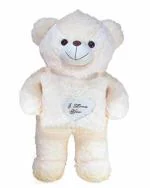 Tickles Plush Teddy with Love Cushion Lightweight Stuffed Animal Toy 100 cm 12M and Above