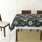 Yellow Weaves PVC Waterproof Rectangular Dining Table Cover (Multicolour, 54 X 78 Inches)