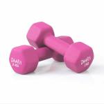 DAARA Premium Neoprene Dumbbells PINK(2kg*2pc)(Proudly Made in India)