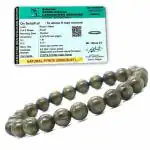 DVISHA Traders Original Certified Pyrite Stone Bracelet With Lab Test Report, Piride Crystals Attracts Business Luck Protective Energy, Money Magnate Piride- Crystal Charged By Reiki Grandmaster & Vaastu Expert
