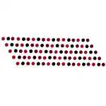 Comet Busters Beautiful Handcrafted Velvet Round Bindis (5mm) (BIN1777) Pack of 1