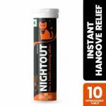 Fast&Up Nightout | Promotes Instant Hangover Relief| Rapid Hydration & Energy | No Nausea | Sugar Free |Electrolytes, Amino acids, B-Vitamins | Fizzy Lemon Flavour - 10 Effervescent tablets