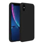 LIRAMARK Liquid Silicone Soft Back Cover Case for Apple iPhone Xs Max (Black)