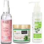 Beauty and bold Tea Tree Face wash + Aloe vera gel + Rose water complete face combo