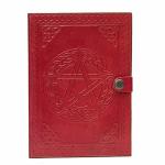 pranjals house Red Leather Handmade Diary 100 Pages
