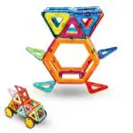 TOYDEN Kipa Magplay Magnetic Blocks and Tiles Kids Toy 54 pieces (Multicolour)