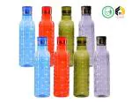 Aarushi Break and Leak Resistant Plastic Water Bottle - 1000 ml (pack of 8)