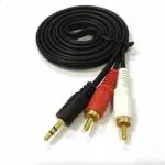 YASH VISION - 3.5mm Stereo Male to 2 RCA Male Adapter Audio Cable - EP to RCA
