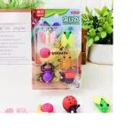 SHANAYA Pencil Eraser for Kids Cute Insects Bugs Erasers Set Return Gifts for Girls Boys Kids Children Stationary School Items Pack of 1 Set