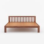 WOOD B' MINE Prime King Bed | Solid Wood (accacia) King Size Bed | King Size Double Bed Frame Without Storage For Bedroom Home Color- Honey (L 80