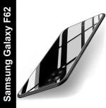 Mbcase Samsung Galaxy F62 Black Glass, Silicon Back Cover