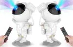 GROEIEN Pack of 2 Astronaut Galaxy Light Projector 360 Adjustable LED Nebula Night Light Lamp with Remote Control and Timer for Kids Room, Bedroom, Gaming Room, Decor, Diwali, Christmas