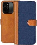 CASECRAFT Tecno Spark 9 Blue Artificial Leather, Silicon Mobile Back Cover