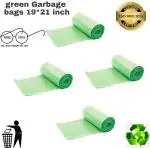 ALXIND green polythene bags-04 Medium 13 L Garbage Bag (120Bag )