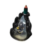 DARIDRA BHANJAN - Lord Adiyogi, Mahadev, Shiv Adi Shankara | Backflow Cone Incense Holder | Shiv Decorative Showpiece with 30 Free Fragrance Smoke Backflow Incense Cones.