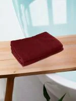 REGENCY EXPORTS PVT.LTD Prezzo Bath Towel 100% Cotton 450 GSM Set of 2 Ruby Red