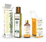 GO WOO Pack of 2 Chamomile Roman Essential Oil and Bhringraj Carrier Oil - 100% pure oil for hair